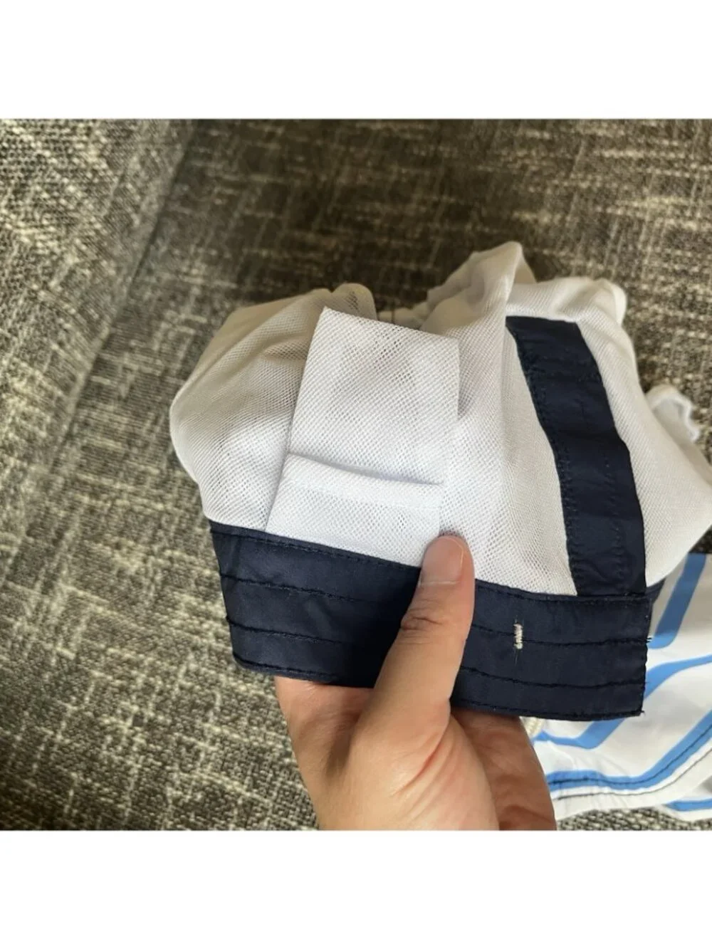 NWT Polo Ralph Lauren Boys Nautical Swim Trunks Striped Blue Size 7 Yr Beach